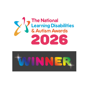 The graphic reads "The National Learning Disabilities and Autism Awards 2026 Winner'